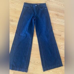 Anthropologie Pilcro wide-legged dark wash jeans